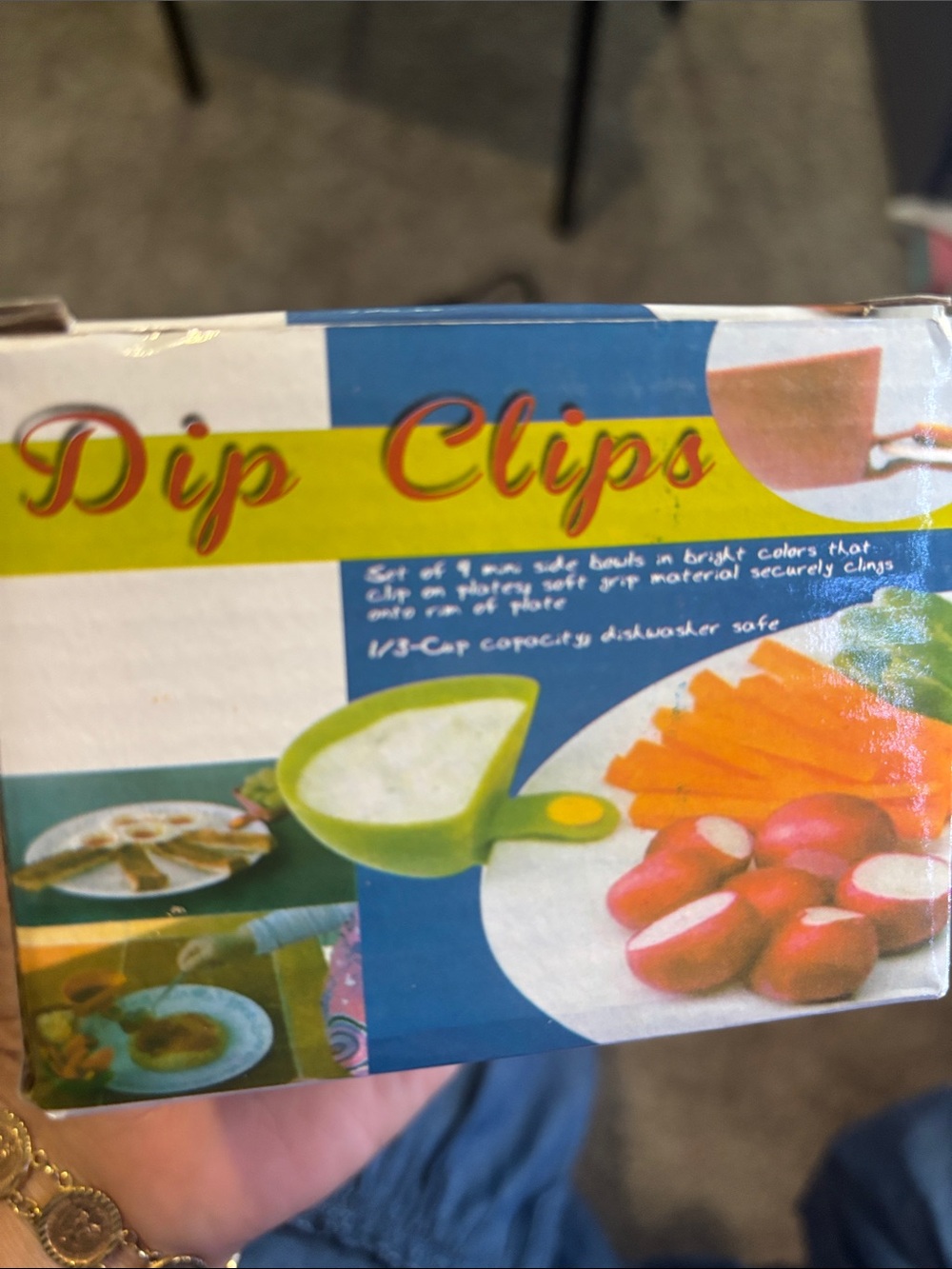Dip Clips Snack Serving Bowl - Green